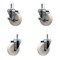 Service Caster 4'' Nylon Wheel Swivel 7/16'' Grip Ring Stem Caster Set 2 Brakes, 4PK SCC-GR20S414-NYS-TLB-716138-2-S-2 - alternate 1